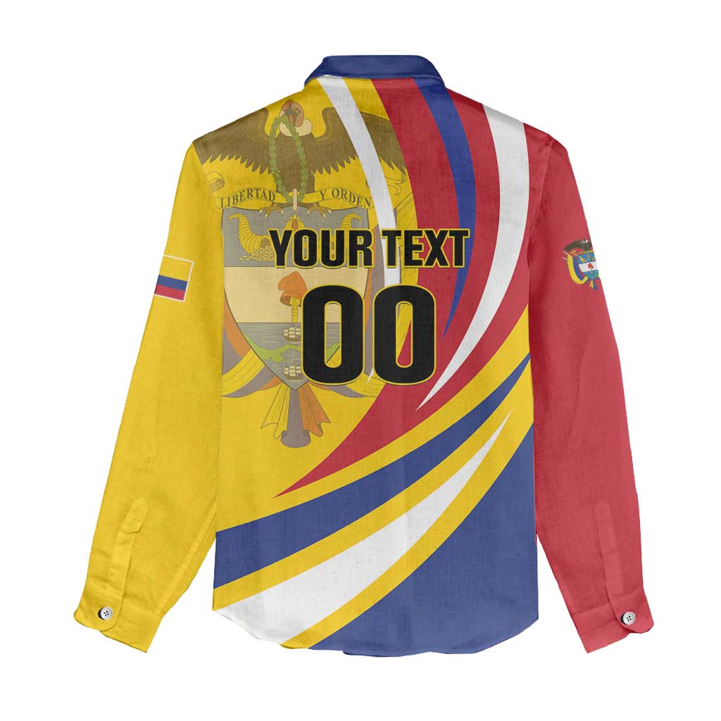 Custom Colombia Rugby Women Casual Shirt Los Tucanes Go Champions