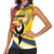 Custom Colombia Rugby Women Sleeveless Polo Shirt Los Tucanes Go Champions