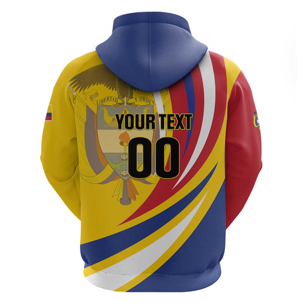 Custom Colombia Rugby Zip Hoodie Los Tucanes Go Champions