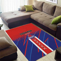 Costa Rica Rugby Area Rug Ticos Go Champions