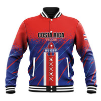 Custom Costa Rica Rugby Baseball Jacket Ticos Go Champions