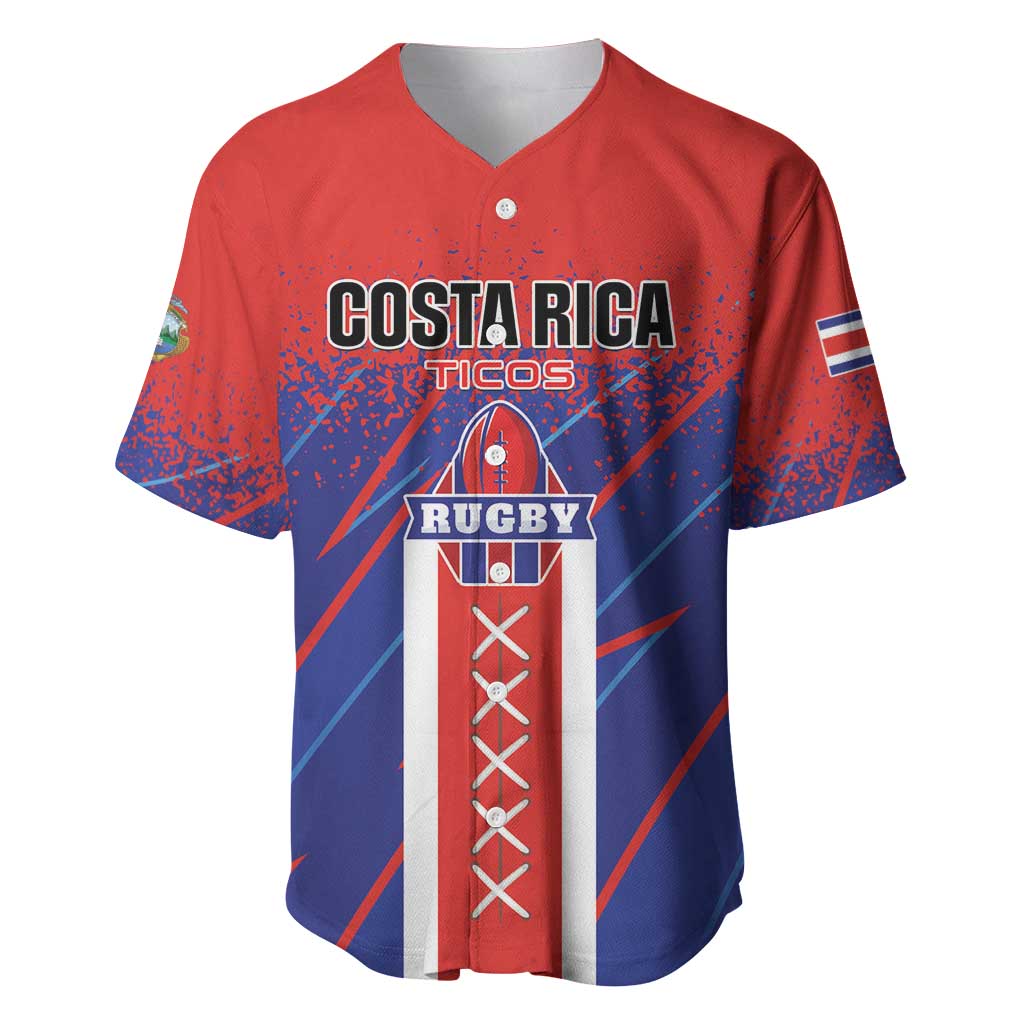 Custom Costa Rica Rugby Baseball Jersey Ticos Go Champions
