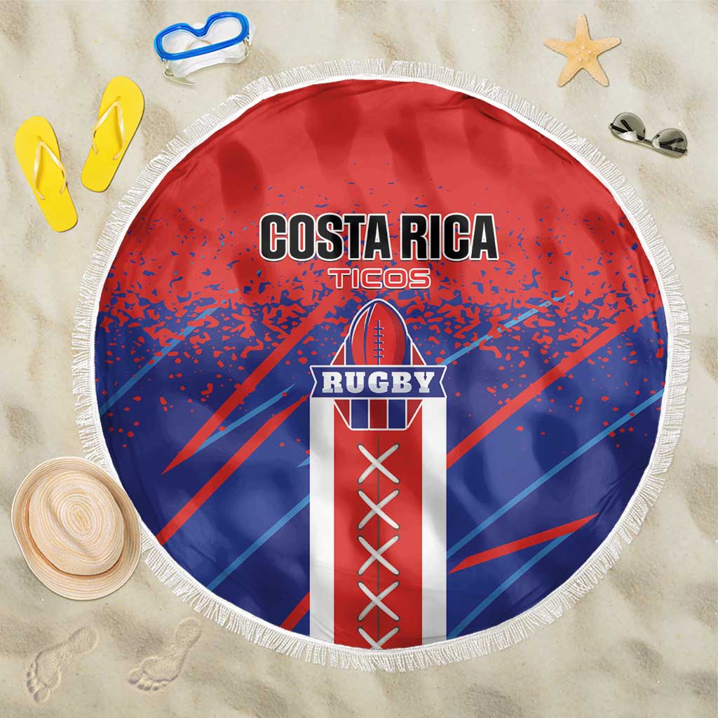 Costa Rica Rugby Beach Blanket Ticos Go Champions