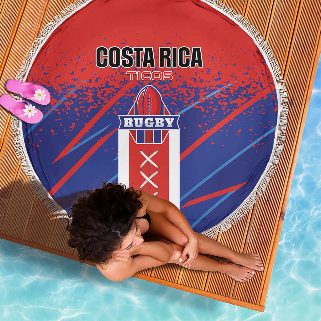 Costa Rica Rugby Beach Blanket Ticos Go Champions