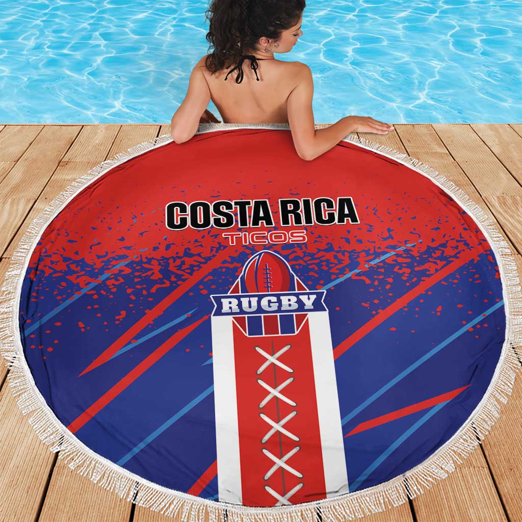Costa Rica Rugby Beach Blanket Ticos Go Champions