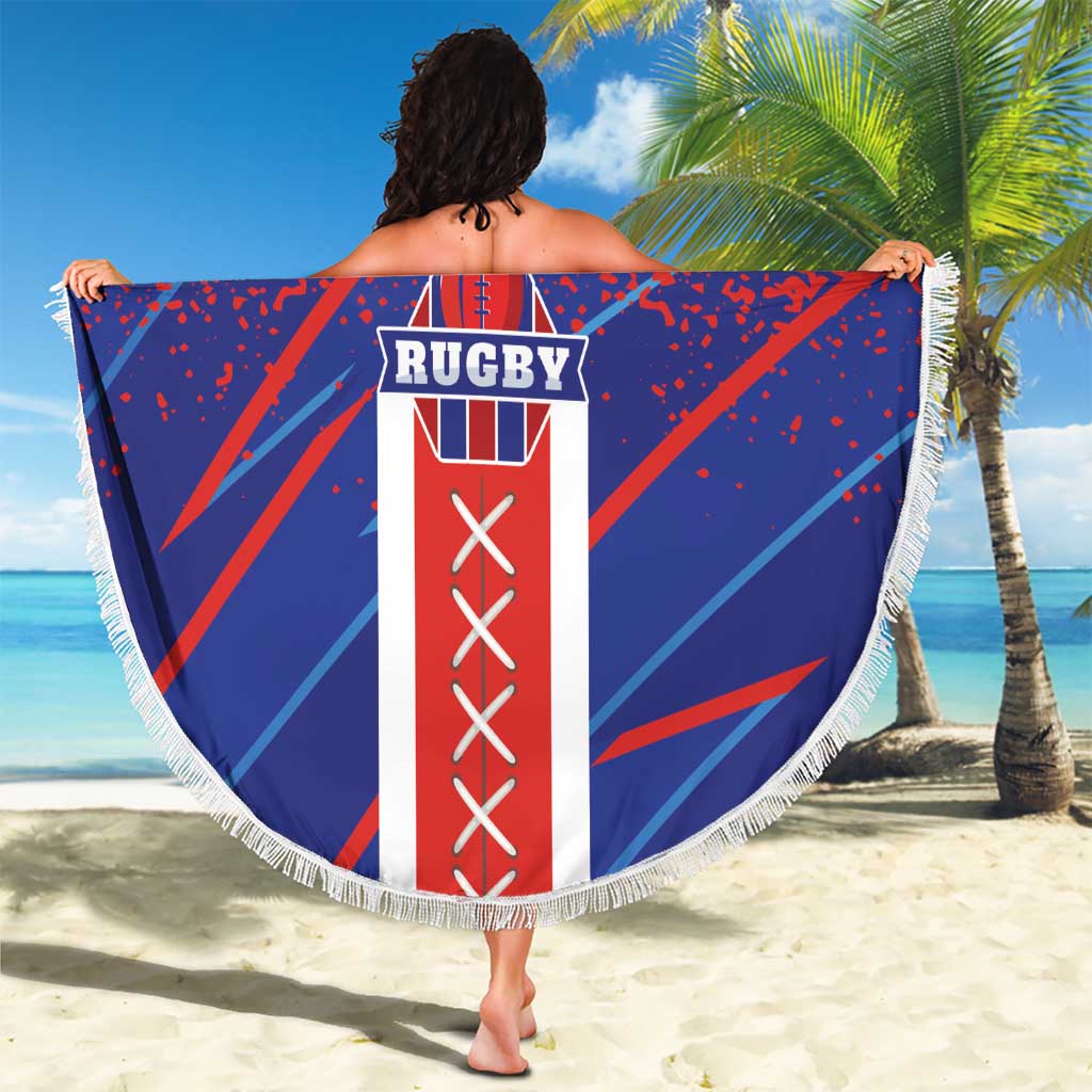 Costa Rica Rugby Beach Blanket Ticos Go Champions