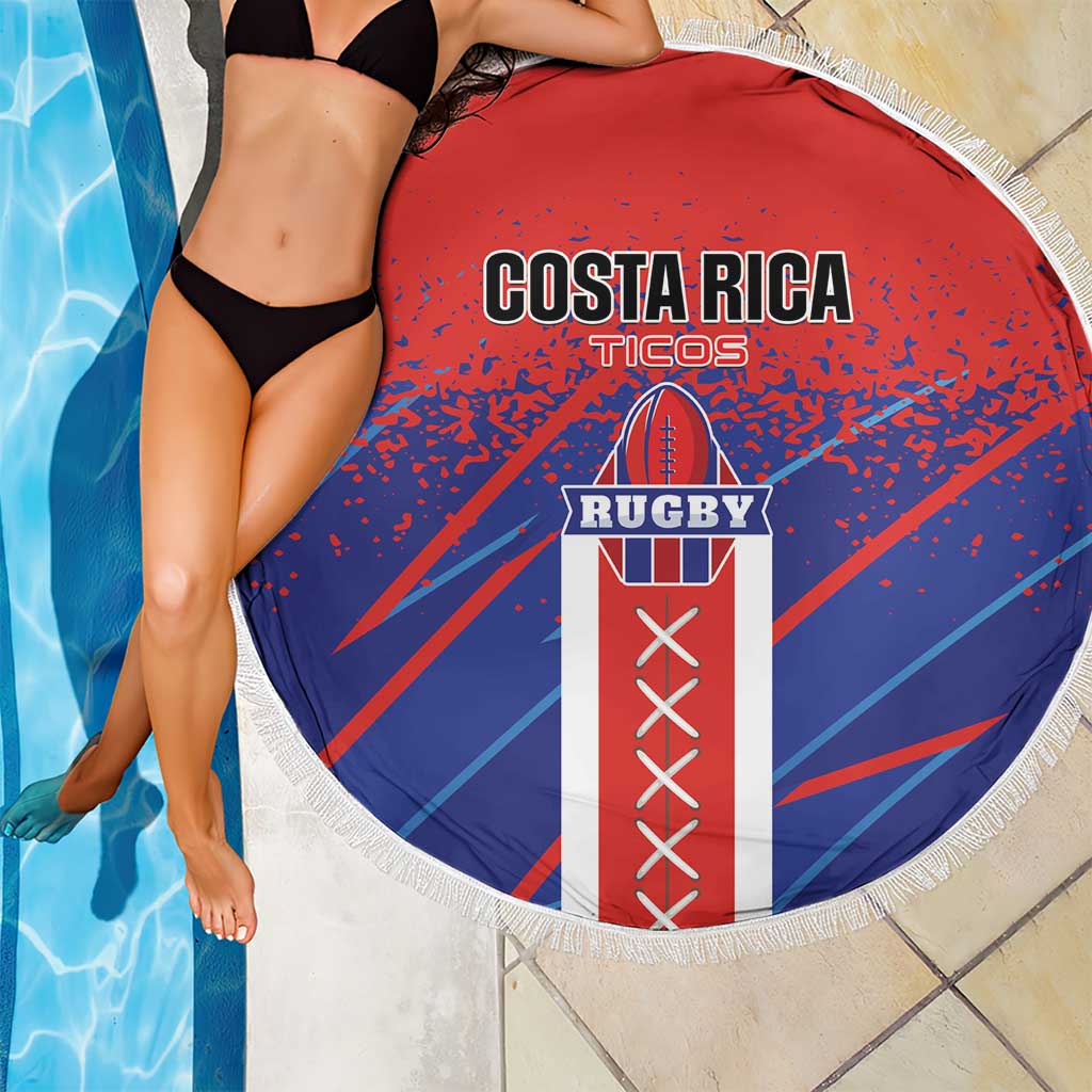 Costa Rica Rugby Beach Blanket Ticos Go Champions