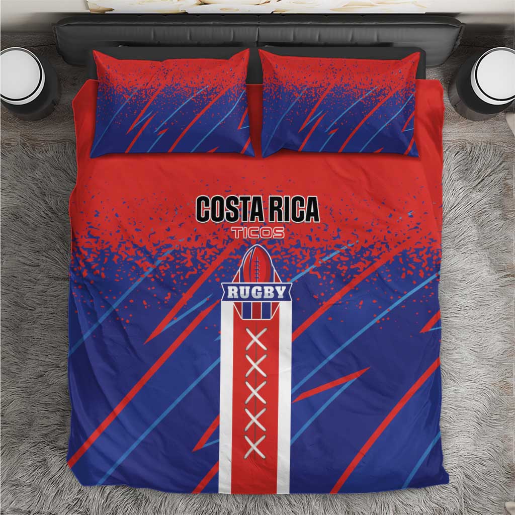 Costa Rica Rugby Bedding Set Ticos Go Champions