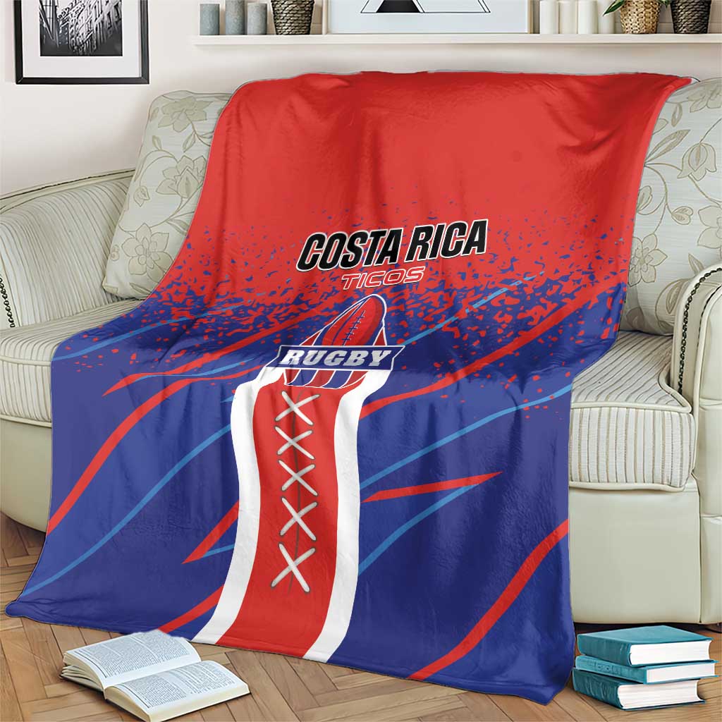 Costa Rica Rugby Blanket Ticos Go Champions