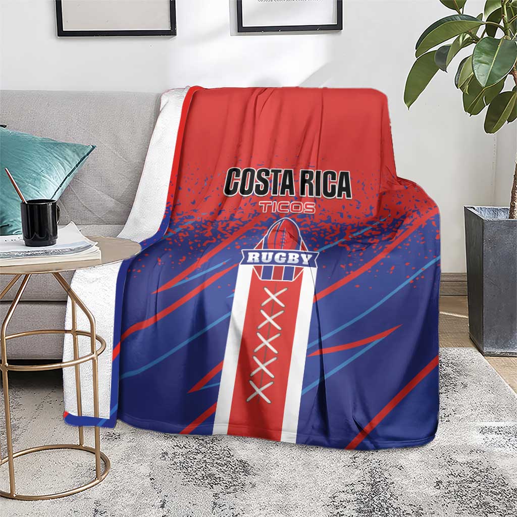 Costa Rica Rugby Blanket Ticos Go Champions