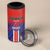 Custom Costa Rica Rugby 4 in 1 Can Cooler Tumbler Ticos Go Champions
