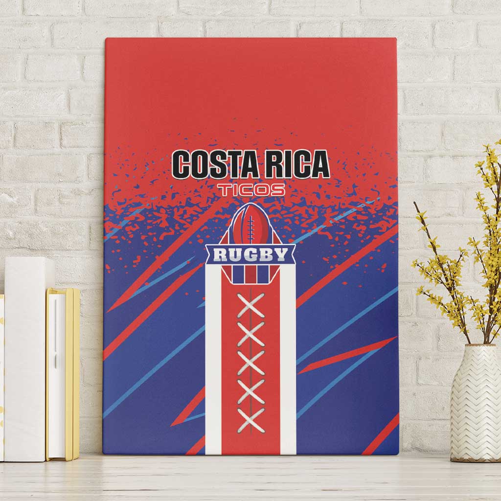 Costa Rica Rugby Canvas Wall Art Ticos Go Champions