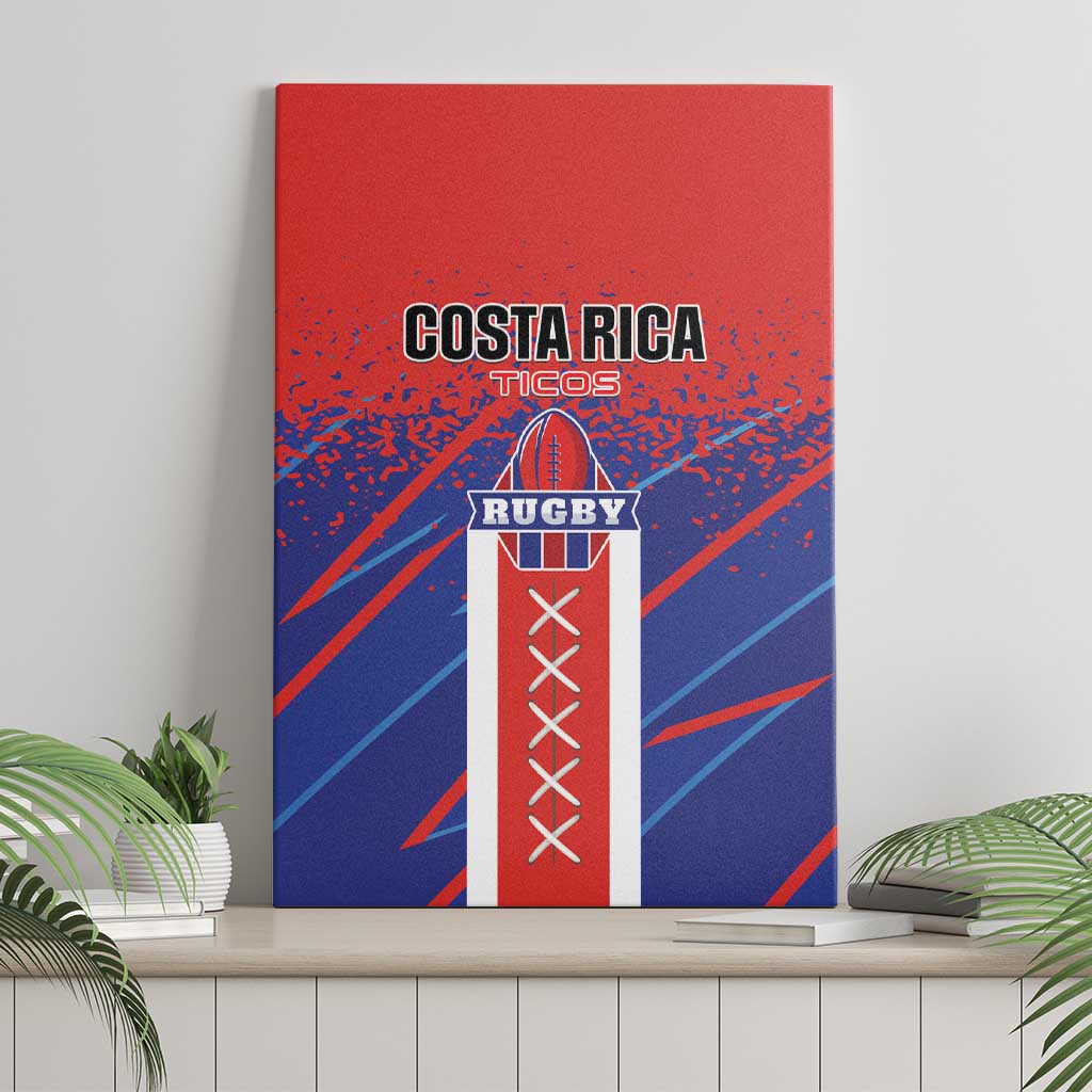 Costa Rica Rugby Canvas Wall Art Ticos Go Champions
