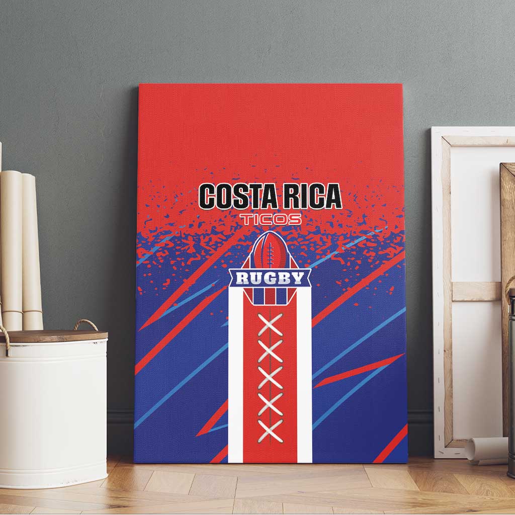 Costa Rica Rugby Canvas Wall Art Ticos Go Champions