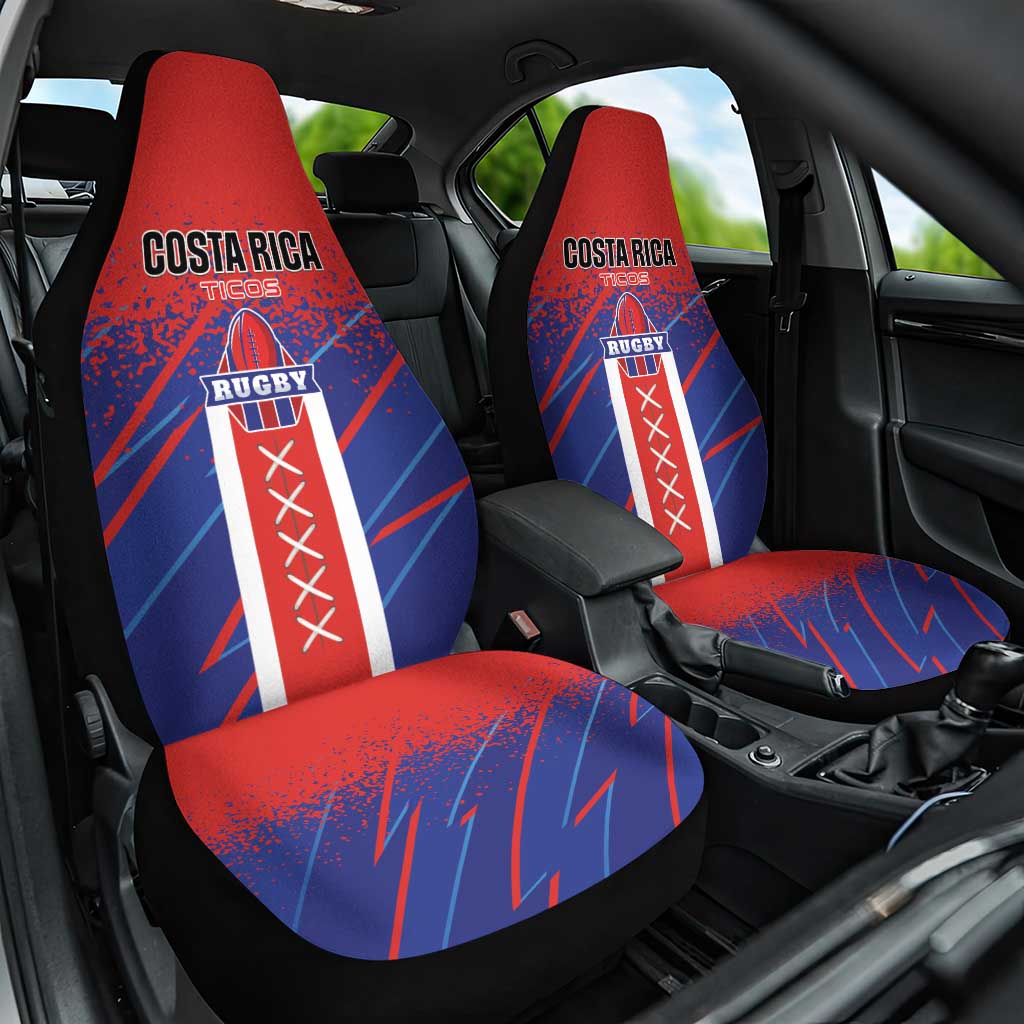 Costa Rica Rugby Car Seat Cover Ticos Go Champions