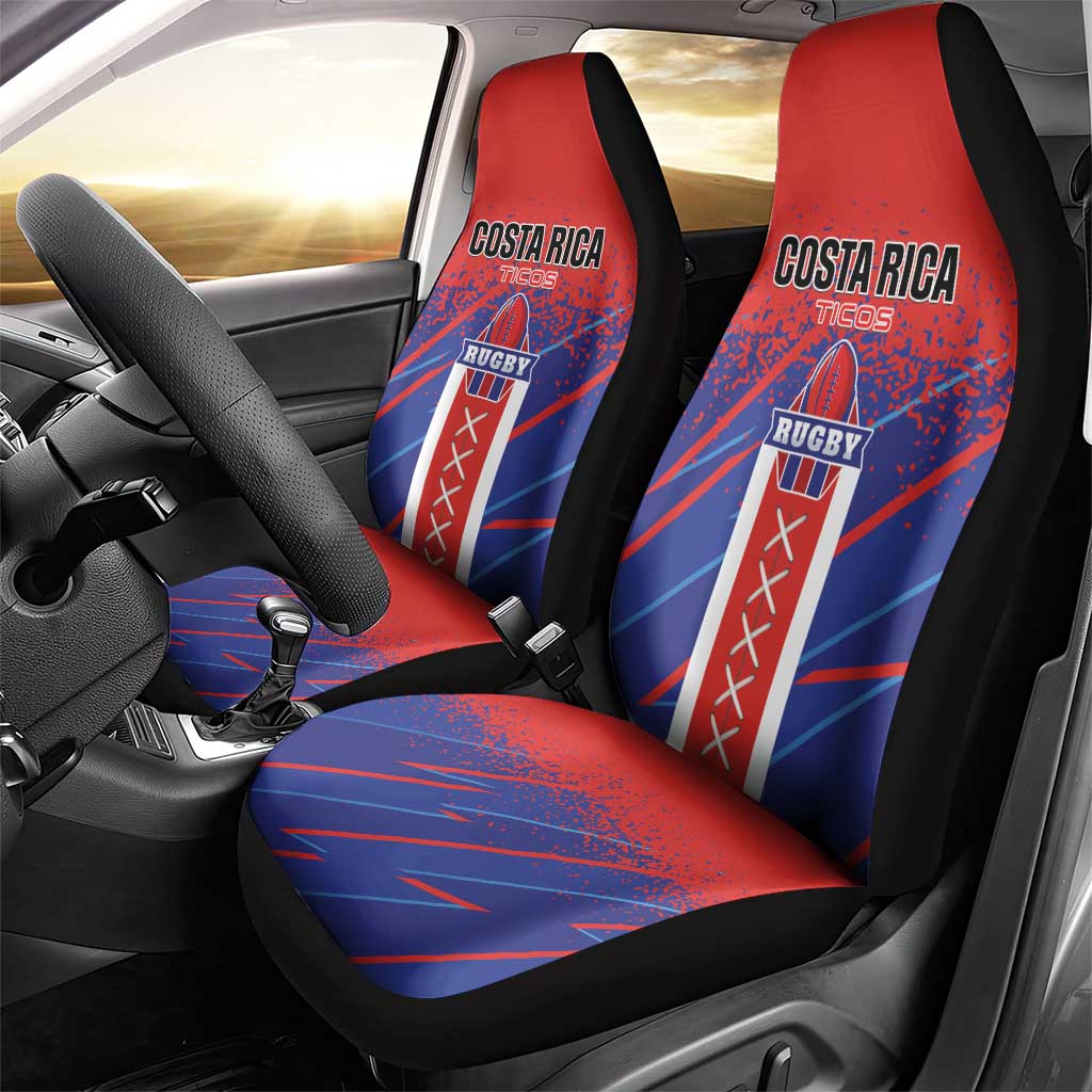 Costa Rica Rugby Car Seat Cover Ticos Go Champions