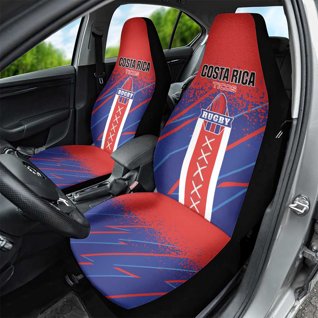 Costa Rica Rugby Car Seat Cover Ticos Go Champions