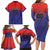 Custom Costa Rica Rugby Family Matching Long Sleeve Bodycon Dress and Hawaiian Shirt Ticos Go Champions