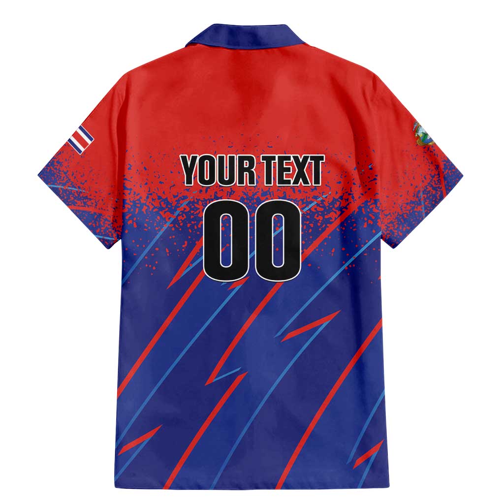 Custom Costa Rica Rugby Family Matching Mermaid Dress and Hawaiian Shirt Ticos Go Champions