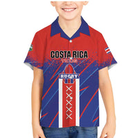 Custom Costa Rica Rugby Family Matching Mermaid Dress and Hawaiian Shirt Ticos Go Champions