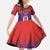 Custom Costa Rica Rugby Family Matching Off The Shoulder Long Sleeve Dress and Hawaiian Shirt Ticos Go Champions