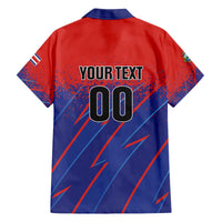 Custom Costa Rica Rugby Family Matching Off The Shoulder Long Sleeve Dress and Hawaiian Shirt Ticos Go Champions