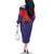 Custom Costa Rica Rugby Family Matching Off The Shoulder Long Sleeve Dress and Hawaiian Shirt Ticos Go Champions