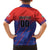 Custom Costa Rica Rugby Family Matching Off Shoulder Short Dress and Hawaiian Shirt Ticos Go Champions