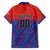 Custom Costa Rica Rugby Family Matching Off Shoulder Short Dress and Hawaiian Shirt Ticos Go Champions