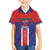Custom Costa Rica Rugby Family Matching Off Shoulder Short Dress and Hawaiian Shirt Ticos Go Champions