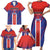 Custom Costa Rica Rugby Family Matching Short Sleeve Bodycon Dress and Hawaiian Shirt Ticos Go Champions