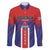 Custom Costa Rica Rugby Family Matching Short Sleeve Bodycon Dress and Hawaiian Shirt Ticos Go Champions