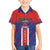 Custom Costa Rica Rugby Family Matching Short Sleeve Bodycon Dress and Hawaiian Shirt Ticos Go Champions
