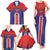 Custom Costa Rica Rugby Family Matching Tank Maxi Dress and Hawaiian Shirt Ticos Go Champions