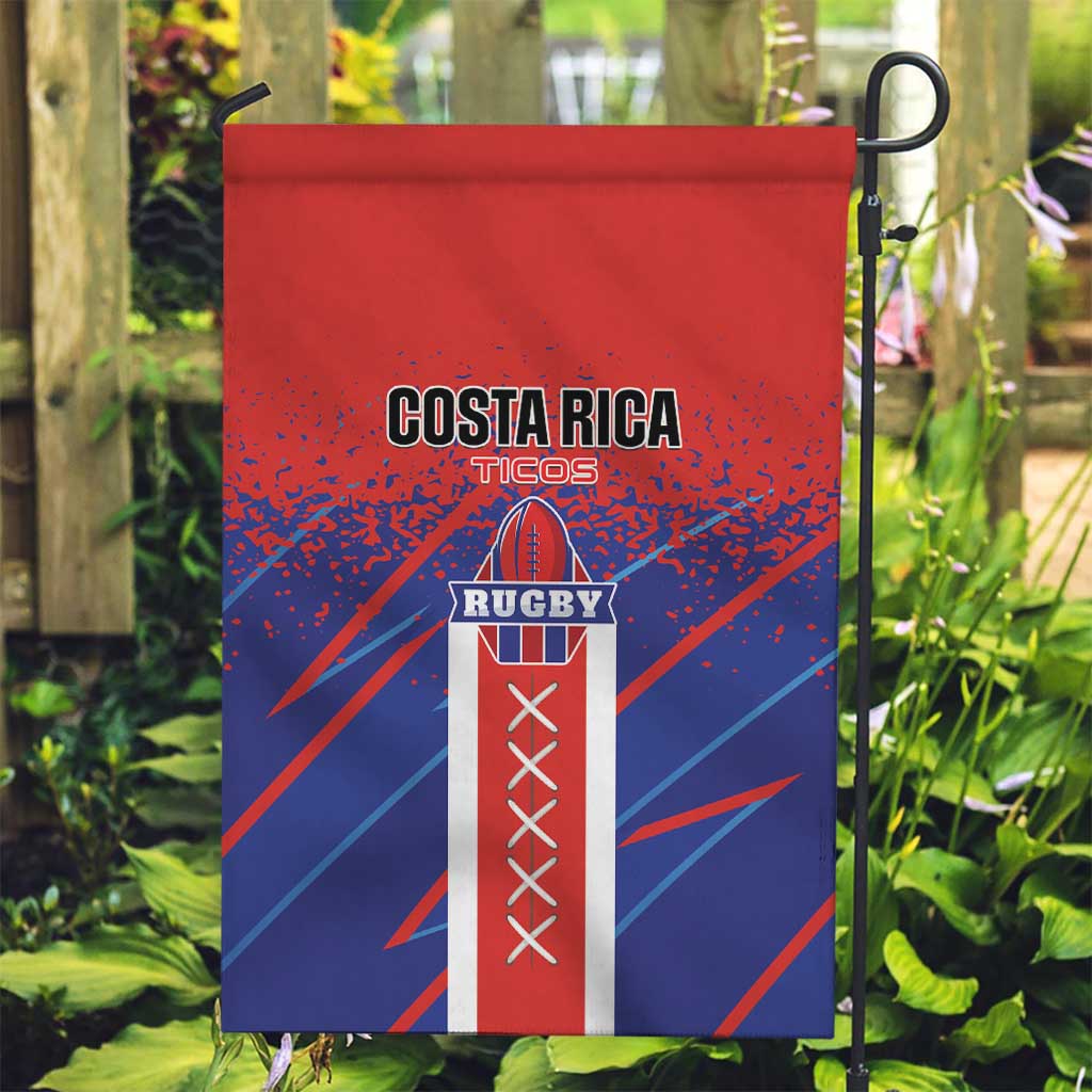 Costa Rica Rugby Garden Flag Ticos Go Champions