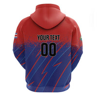 Custom Costa Rica Rugby Hoodie Ticos Go Champions