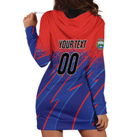 Custom Costa Rica Rugby Hoodie Dress Ticos Go Champions