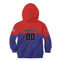 Custom Costa Rica Rugby Kid Hoodie Ticos Go Champions