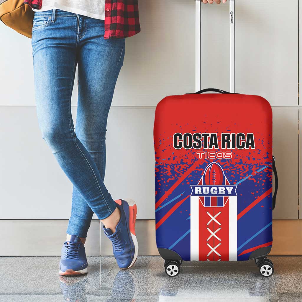 Costa Rica Rugby Luggage Cover Ticos Go Champions