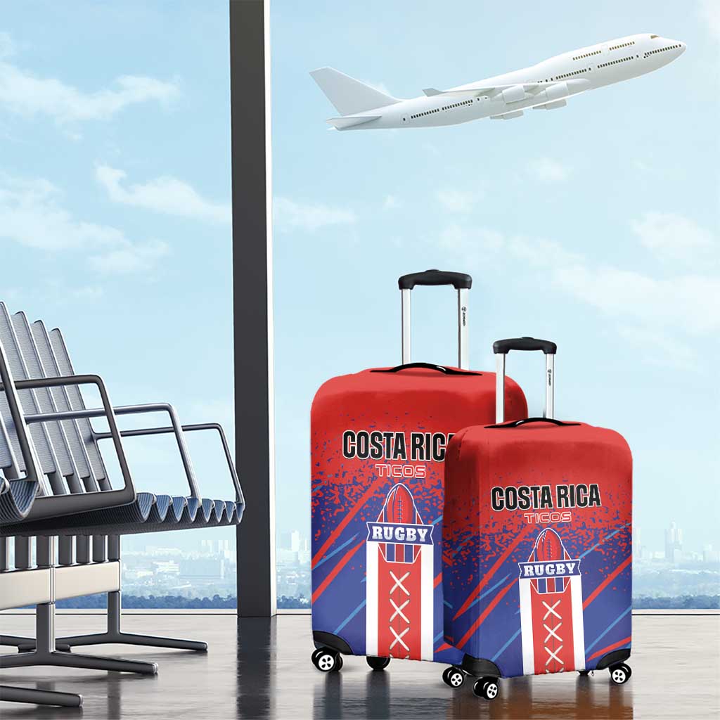 Costa Rica Rugby Luggage Cover Ticos Go Champions