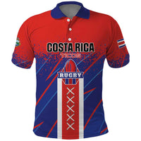 Custom Costa Rica Rugby Polo Shirt Ticos Go Champions