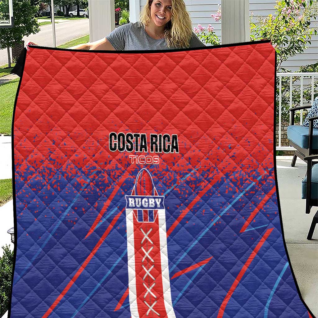 Costa Rica Rugby Quilt Ticos Go Champions