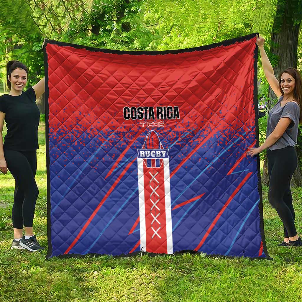 Costa Rica Rugby Quilt Ticos Go Champions