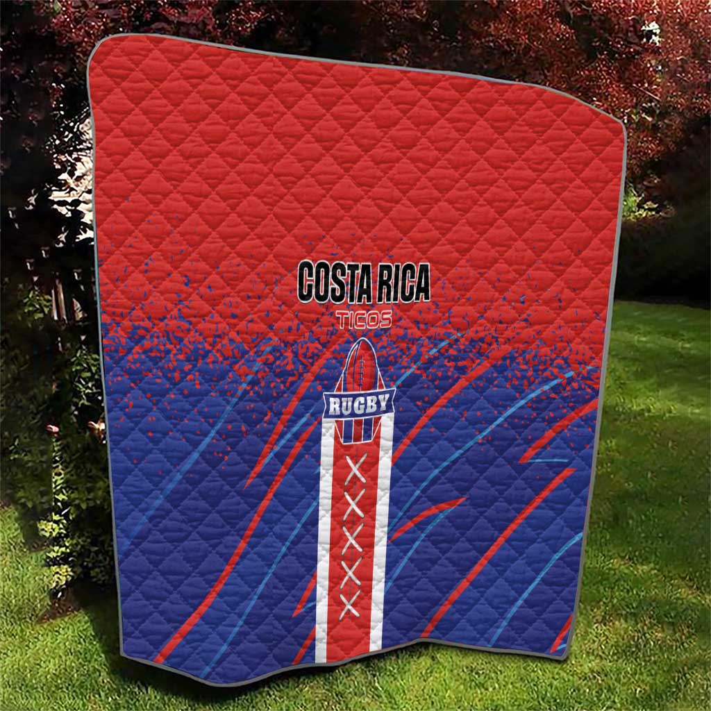 Costa Rica Rugby Quilt Ticos Go Champions