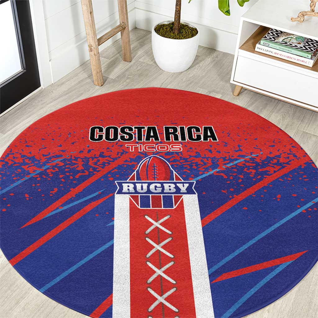 Costa Rica Rugby Round Carpet Ticos Go Champions
