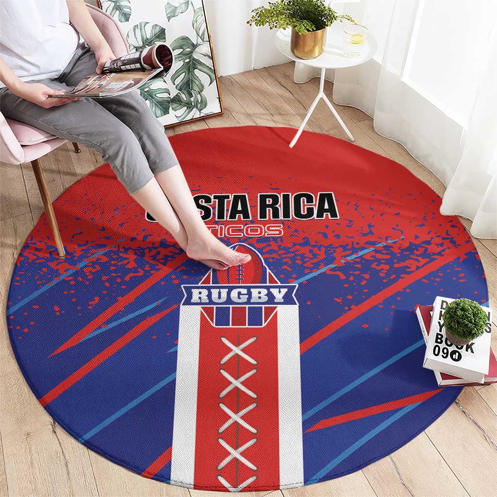 Costa Rica Rugby Round Carpet Ticos Go Champions