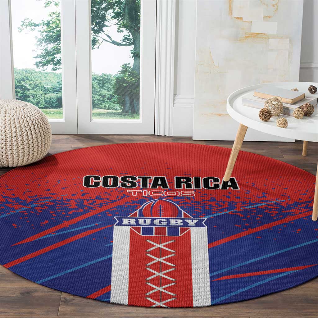Costa Rica Rugby Round Carpet Ticos Go Champions