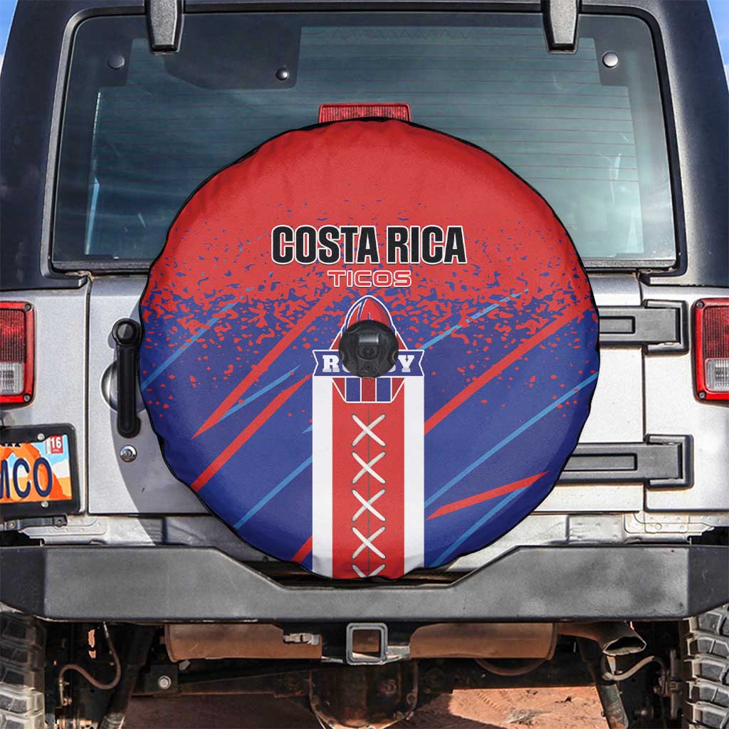 Costa Rica Rugby Spare Tire Cover Ticos Go Champions