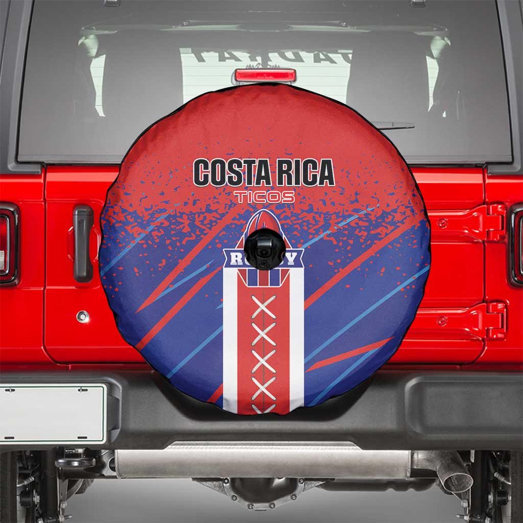 Costa Rica Rugby Spare Tire Cover Ticos Go Champions