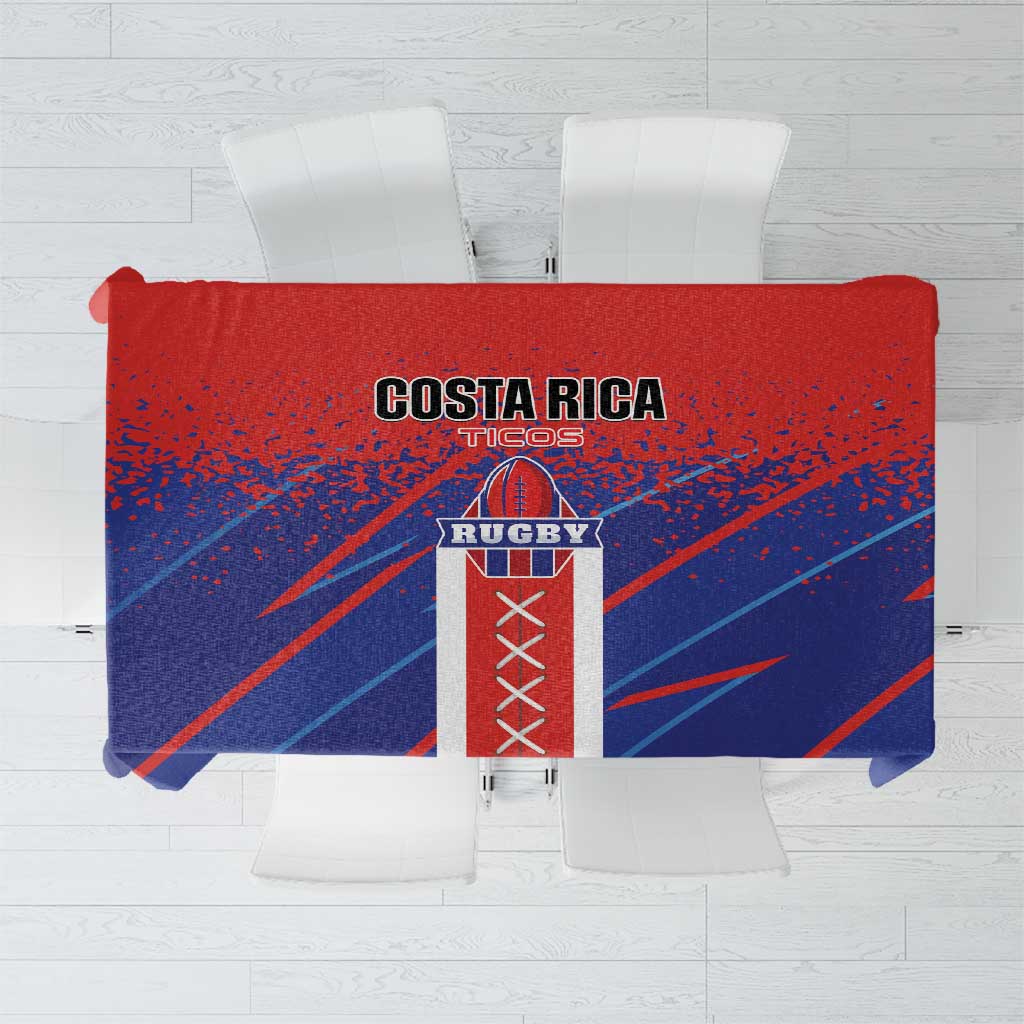 Costa Rica Rugby Tablecloth Ticos Go Champions